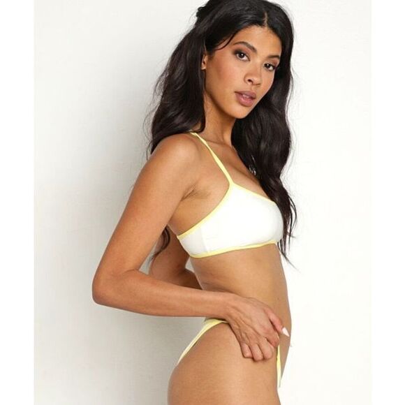 New. L*SPACE white and yellow bikini. Large. Retails. $198 - Picture 4 of 12